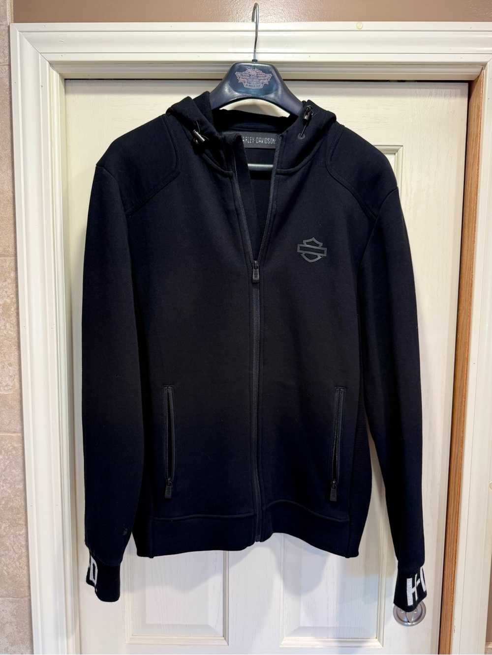 Harley-Davidson Black Hooded Full-Zip Jacket